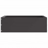 Krawężnik do trawnika Czarny 40 x 40 x 13 cm Stal