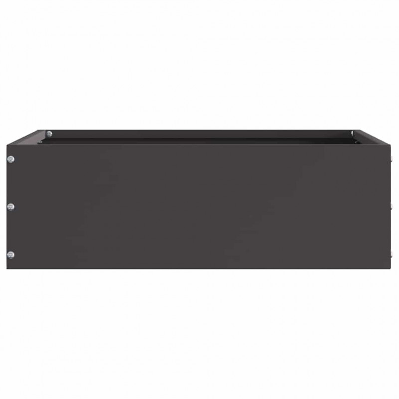 Krawężnik do trawnika 6 pcs Czarny 40 x 40 x 13 cm Stal