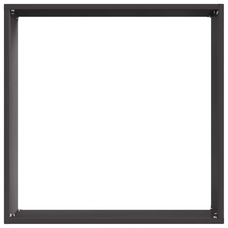 Krawężnik do trawnika 6 pcs Czarny 40 x 40 x 13 cm Stal