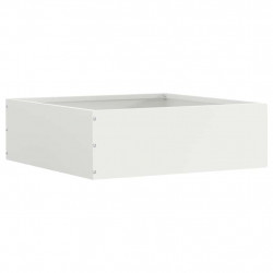 Krawężnik do trawnika Biały 40 x 40 x 13 cm Stal