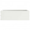Krawężnik do trawnika Biały 40 x 40 x 13 cm Stal