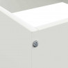 Krawężnik do trawnika Biały 40 x 40 x 13 cm Stal
