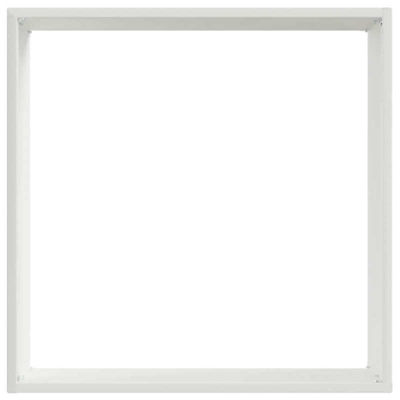 Krawężnik do trawnika 6 pcs Biały 40 x 40 x 13 cm Stal