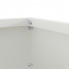 Krawężnik do trawnika 6 pcs Biały 40 x 40 x 13 cm Stal