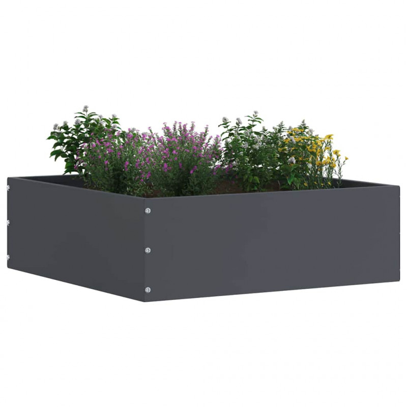 Krawężnik do trawnika Antracyt 40 x 40 x 13 cm Stal