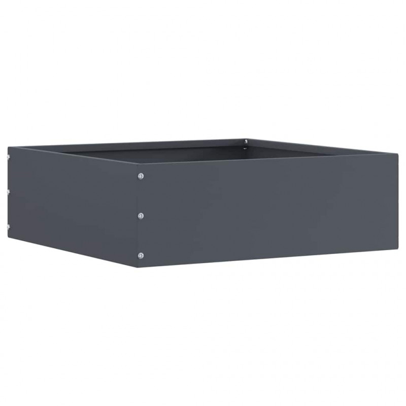 Krawężnik do trawnika 6 pcs Antracyt 40 x 40 x 13 cm Stal