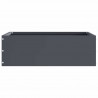 Krawężnik do trawnika 6 pcs Antracyt 40 x 40 x 13 cm Stal