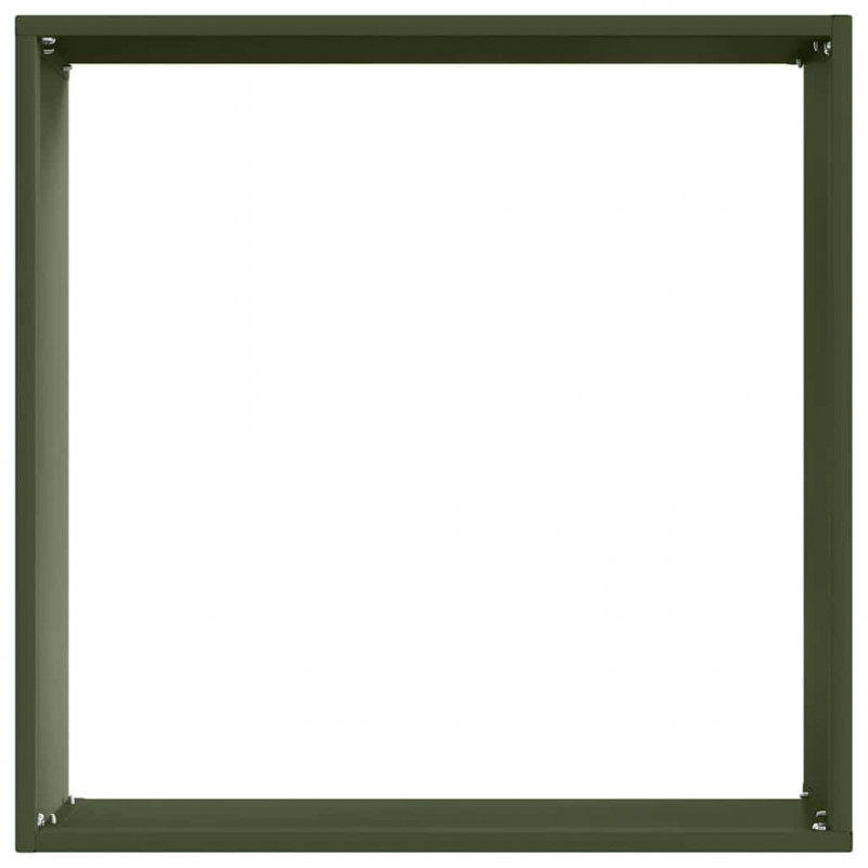 Krawężnik do trawnika 6 pcs Zielony oliwkowy 40 x 40 x 13 cm