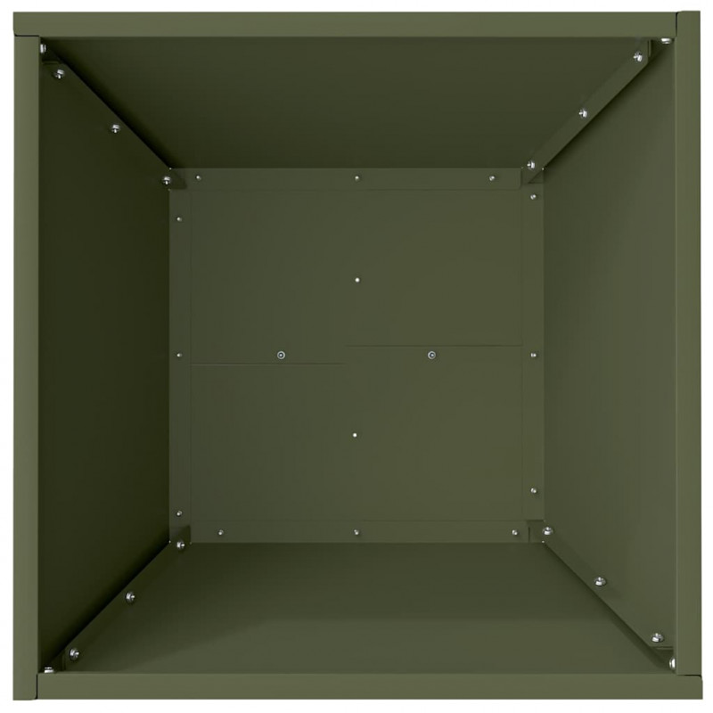 Doniczka ogrodowa 5 pcs Zielony oliwkowy 40 x 40 x 15 cm