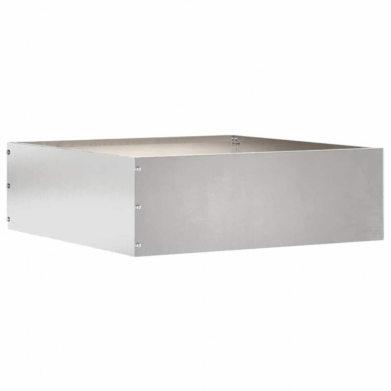 Krawężnik do trawnika 6 pcs Srebrny 40 x 40 x 13 cm