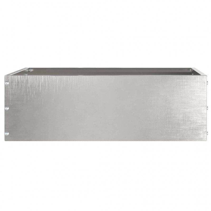 Krawężnik do trawnika 6 pcs Srebrny 40 x 40 x 13 cm