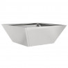 Doniczka ogrodowa 5 pcs Srebrny 40 x 40 x 15 cm Stal nierdzewna