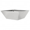Doniczka ogrodowa 5 pcs Srebrny 40 x 40 x 15 cm Stal nierdzewna