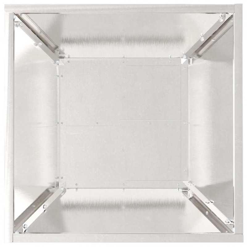 Doniczka ogrodowa 5 pcs Srebrny 40 x 40 x 15 cm Stal nierdzewna