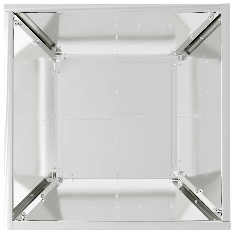 Doniczka ogrodowa Srebrny 40 x 40 x 15 cm Stal Galwanizowana