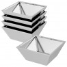 Doniczka ogrodowa 5 pcs Srebrny 40 x 40 x 15 cm