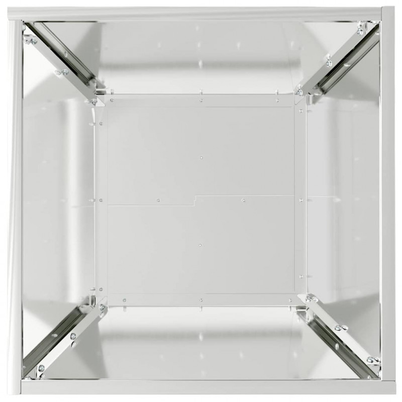 Doniczka ogrodowa 5 pcs Srebrny 40 x 40 x 15 cm