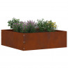 Krawężnik do trawnika 6 pcs Rdzawy 40 x 40 x 13 cm