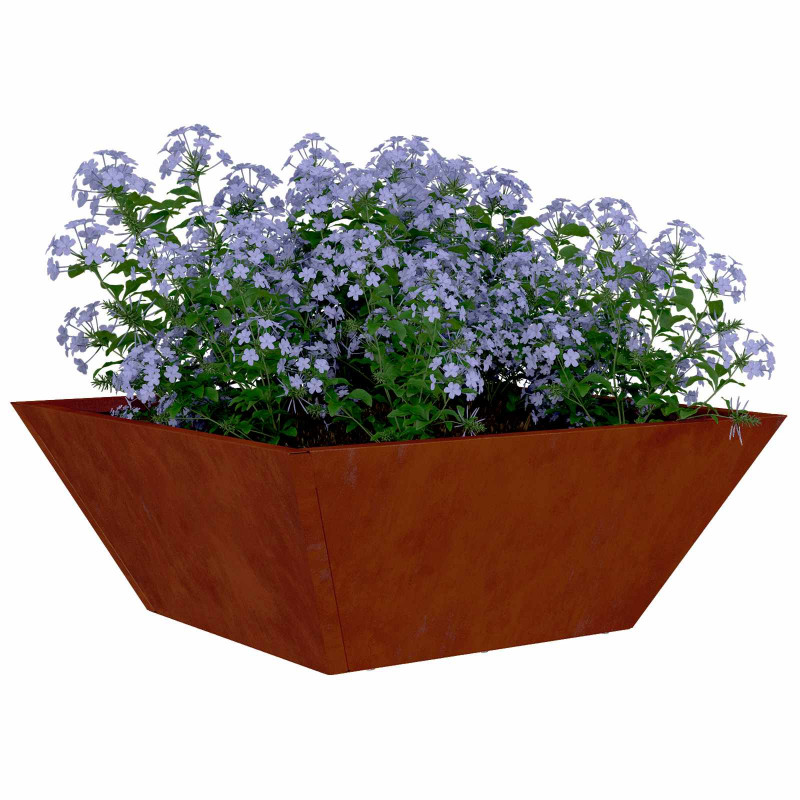 Doniczka ogrodowa Rdzawy 40 x 40 x 15 cm