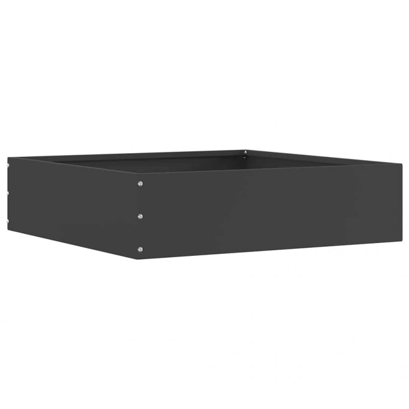 Krawężnik do trawnika Czarny 50 x 50 x 13 cm Stal