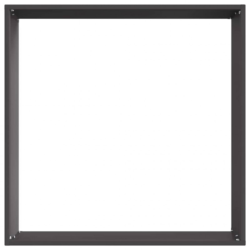 Krawężnik do trawnika Czarny 50 x 50 x 13 cm Stal