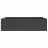 Krawężnik do trawnika 6 pcs Czarny 50 x 50 x 13 cm Stal