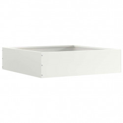 Krawężnik do trawnika Biały 50 x 50 x 13 cm Stal