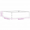 Krawężnik do trawnika Biały 50 x 50 x 13 cm Stal