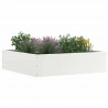 Krawężnik do trawnika 6 pcs Biały 50 x 50 x 13 cm Stal