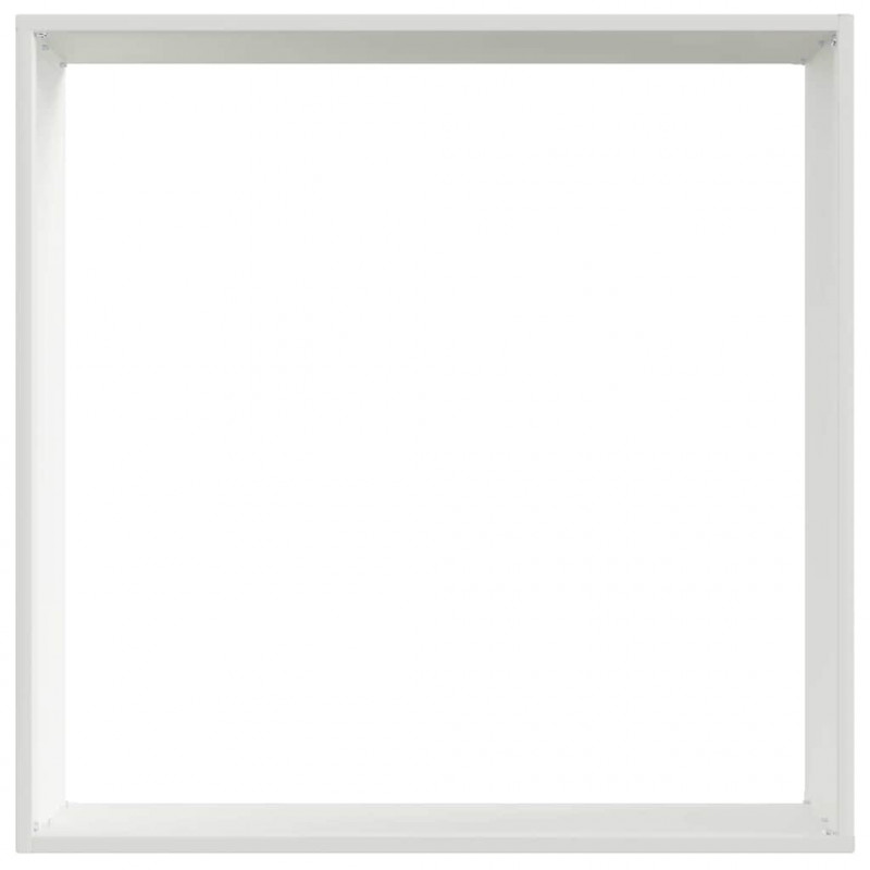 Krawężnik do trawnika 6 pcs Biały 50 x 50 x 13 cm Stal