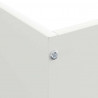 Krawężnik do trawnika 6 pcs Biały 50 x 50 x 13 cm Stal