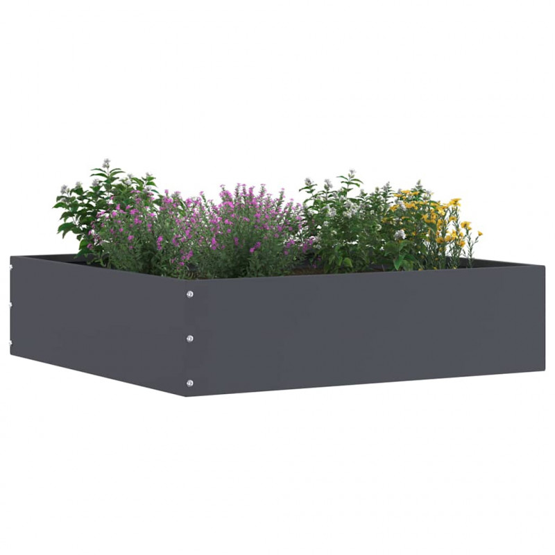 Krawężnik do trawnika Antracyt 50 x 50 x 13 cm Stal