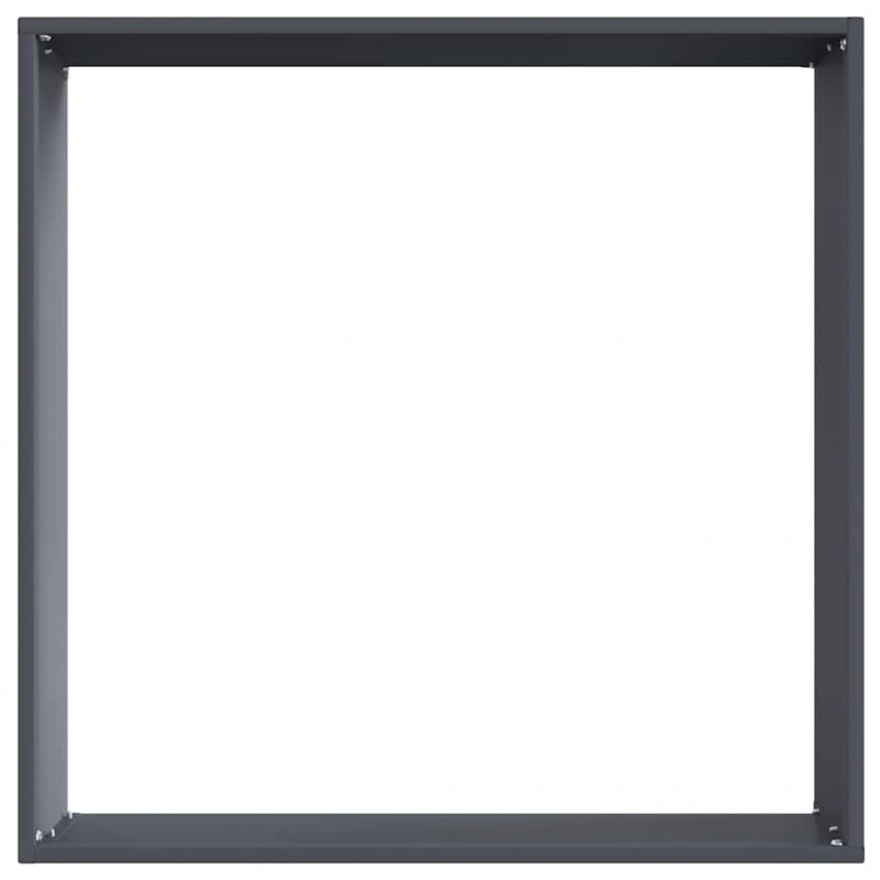 Krawężnik do trawnika Antracyt 50 x 50 x 13 cm Stal