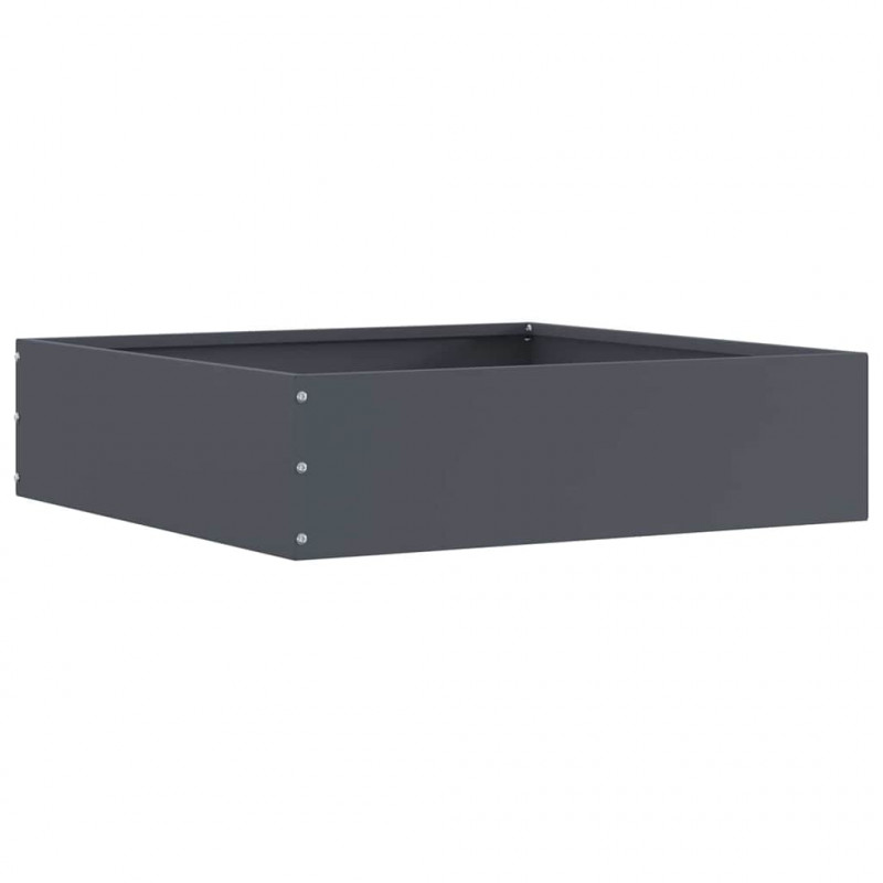 Krawężnik do trawnika 6 pcs Antracyt 50 x 50 x 13 cm Stal