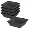 Doniczka ogrodowa 5 pcs Czarny 50 x 50 x 15 cm Stal zimnogięta