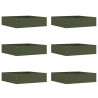 Krawężnik do trawnika 6 pcs Zielony oliwkowy 50 x 50 x 13 cm