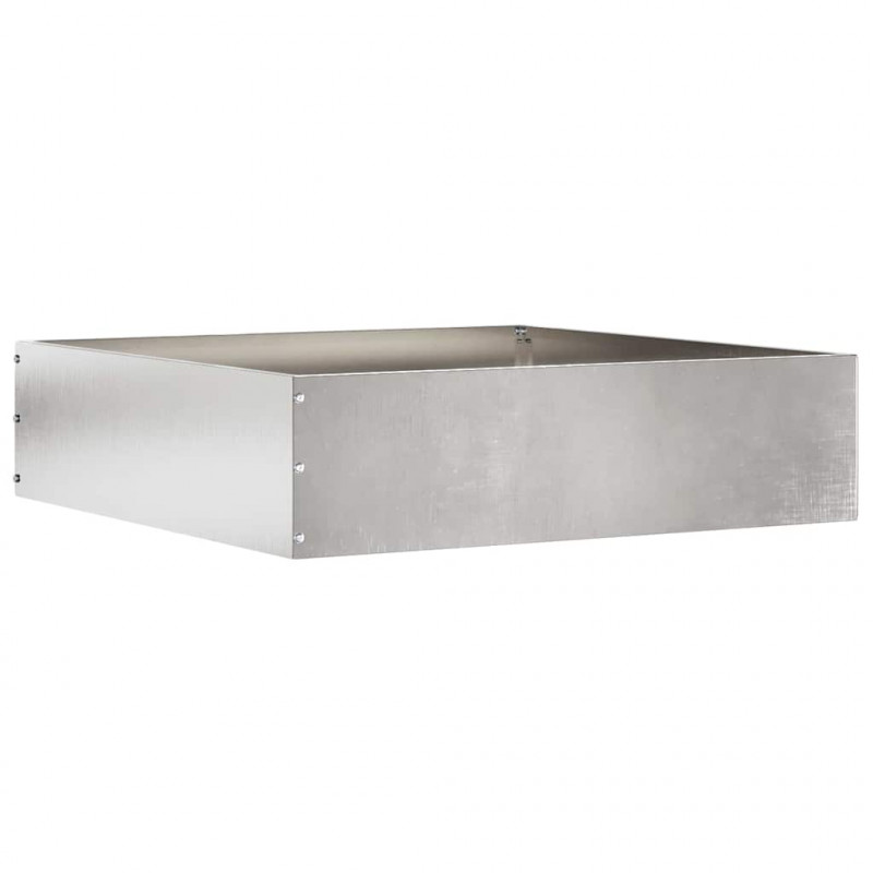 Krawężnik do trawnika Srebrny 50 x 50 x 13 cm Stal nierdzewna