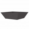 Doniczka ogrodowa 5 pcs Czarny 50 x 50 x 15 cm Stal zimnogięta