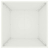 Doniczka ogrodowa Biały 50 x 50 x 15 cm Stal zimnogięta