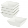 Doniczka ogrodowa 5 pcs Biały 50 x 50 x 15 cm Stal zimnogięta