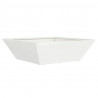 Doniczka ogrodowa 5 pcs Biały 50 x 50 x 15 cm Stal zimnogięta