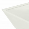 Doniczka ogrodowa 5 pcs Biały 50 x 50 x 15 cm Stal zimnogięta