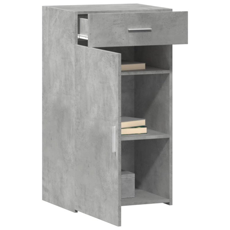 Szafka, szarość betonu, 50x42,5x93 cm, materiał drewnopochodny