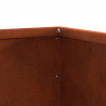 Krawężnik do trawnika Rdzawy 50 x 50 x 13 cm