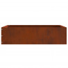 Krawężnik do trawnika 6 pcs Rdzawy 50 x 50 x 13 cm