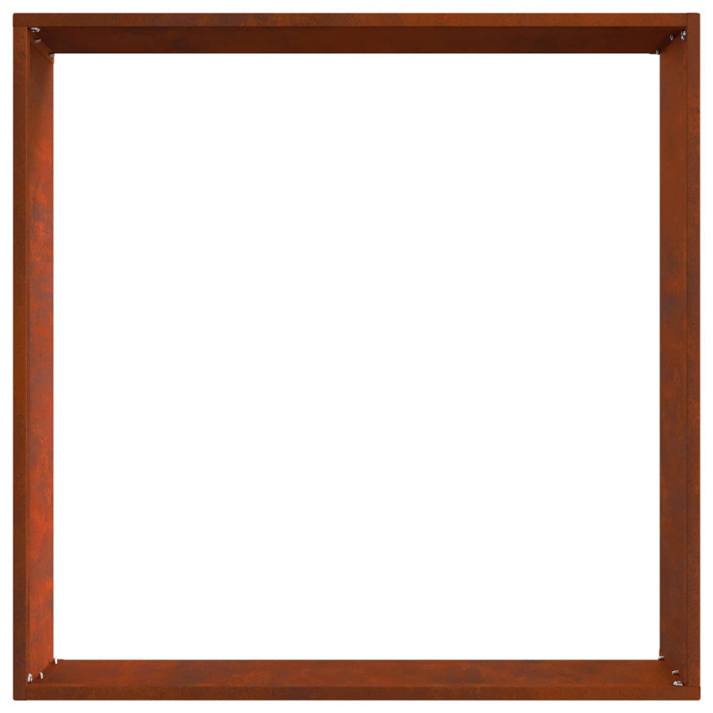 Krawężnik do trawnika 6 pcs Rdzawy 50 x 50 x 13 cm