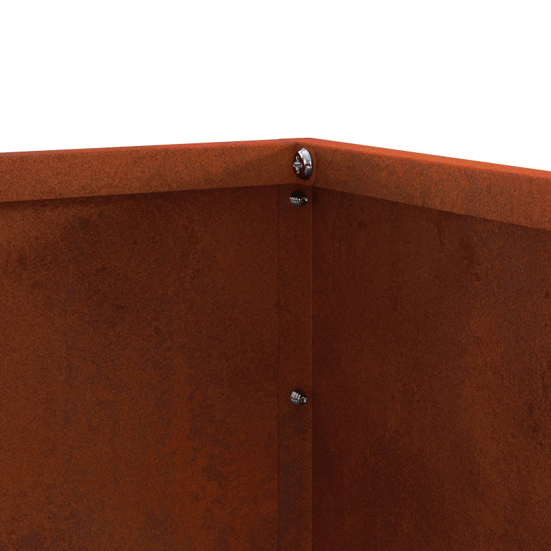 Krawężnik do trawnika 6 pcs Rdzawy 50 x 50 x 13 cm