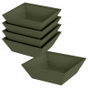 Doniczka ogrodowa 5 pcs Zielony oliwkowy 50 x 50 x 15 cm