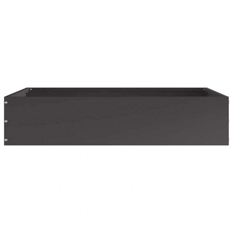 Krawężnik do trawnika 6 pcs Czarny 60 x 60 x 13 cm Stal