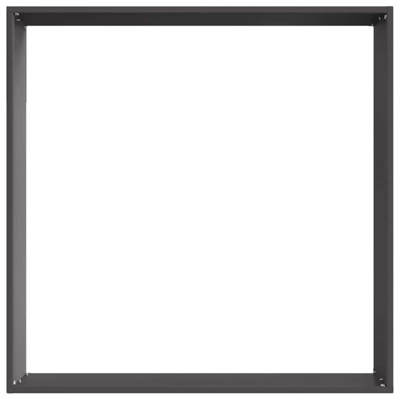 Krawężnik do trawnika 6 pcs Czarny 60 x 60 x 13 cm Stal